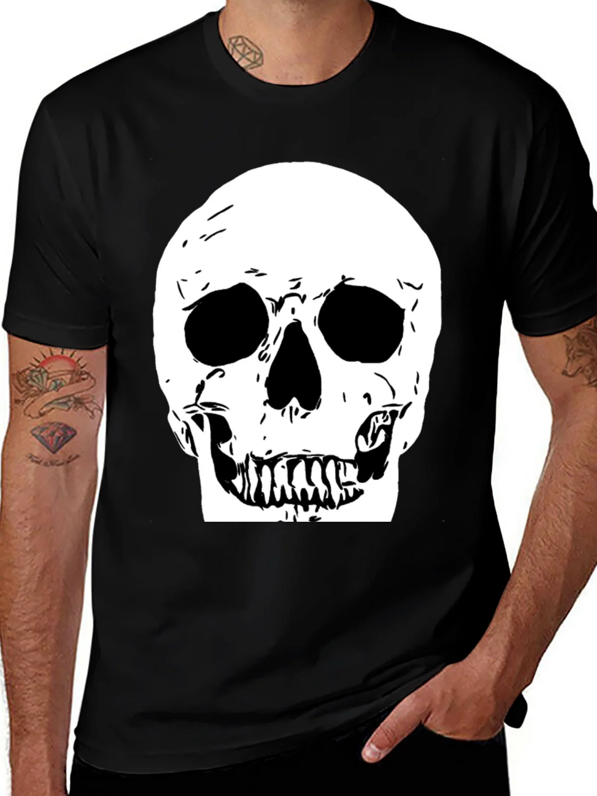 Skull Graphic Black Tee product image 1