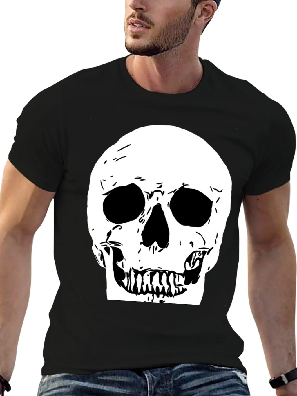 Skull Graphic Black Tee product image 6