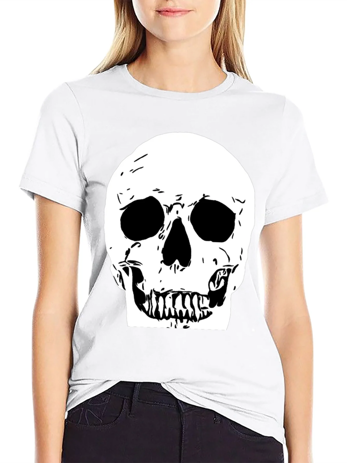 Skull Graphic Black Tee product image 8