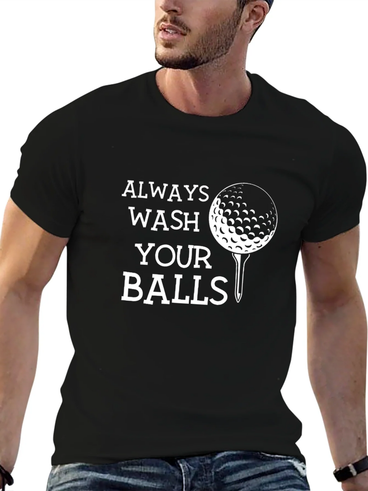 Funny Golf T-Shirt: Always Wash Your Balls Tee product image 6