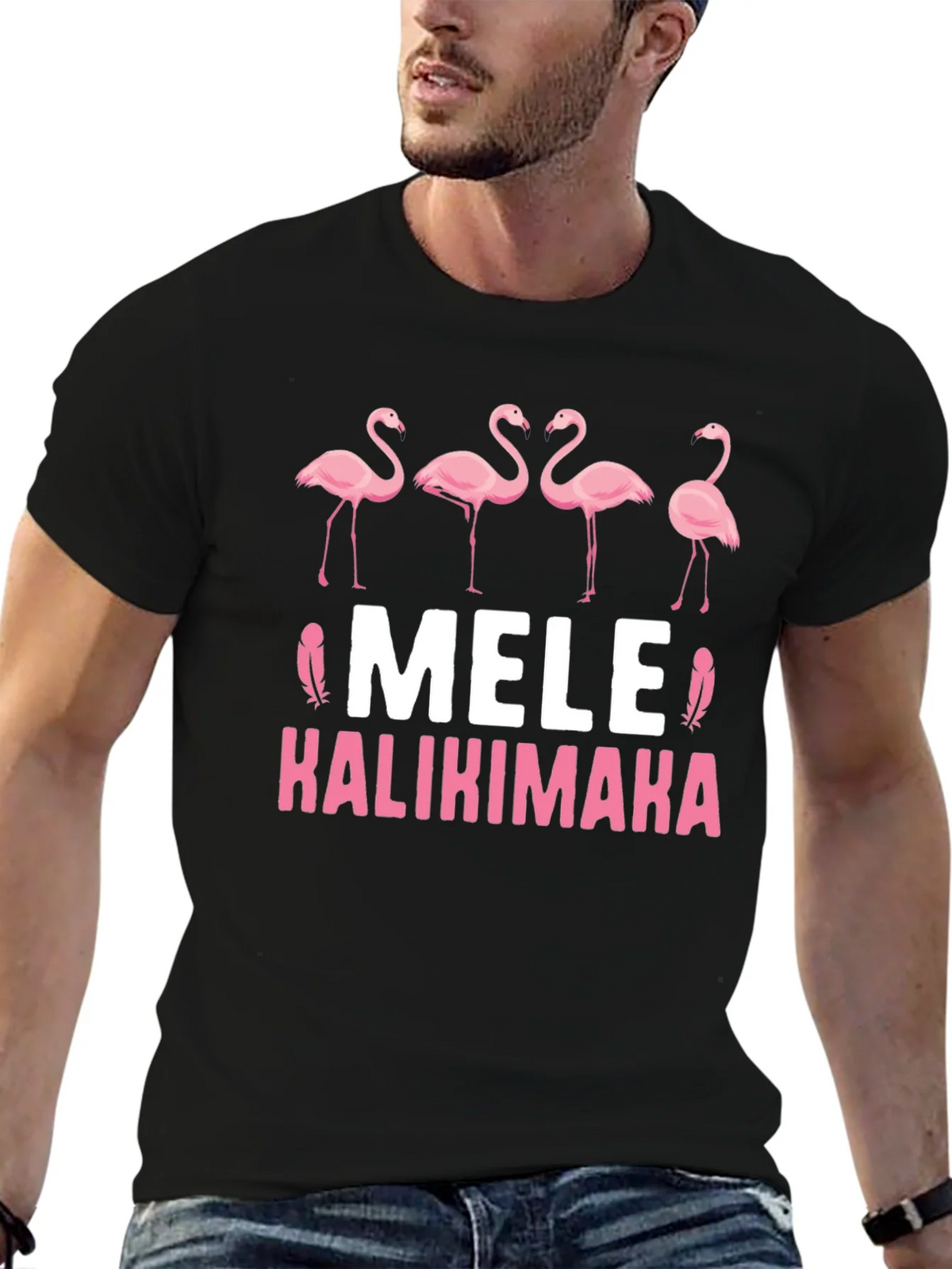 Mele Kalikimaka Flamingo T-Shirt product image 6