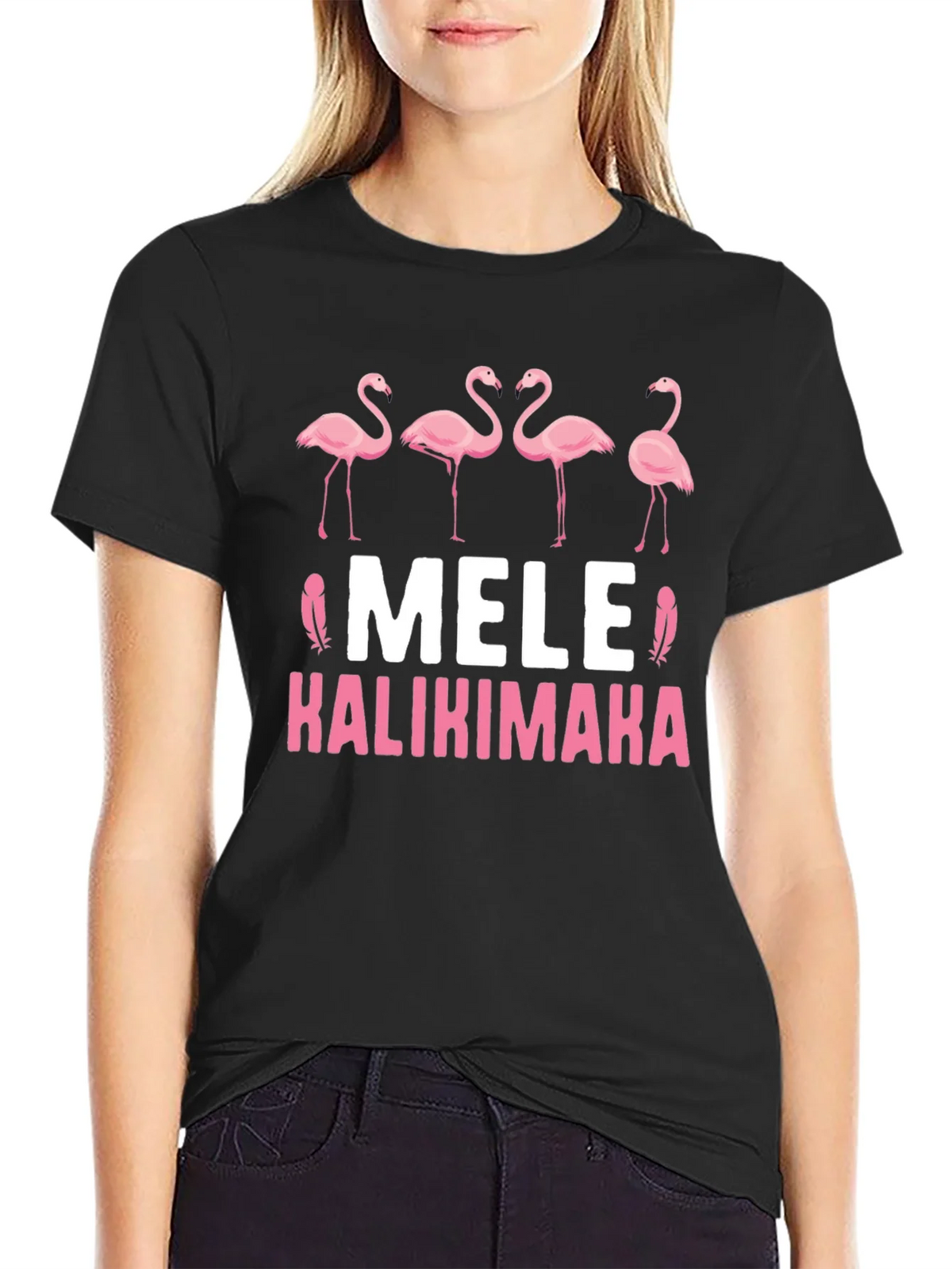 Mele Kalikimaka Flamingo T-Shirt product image 2