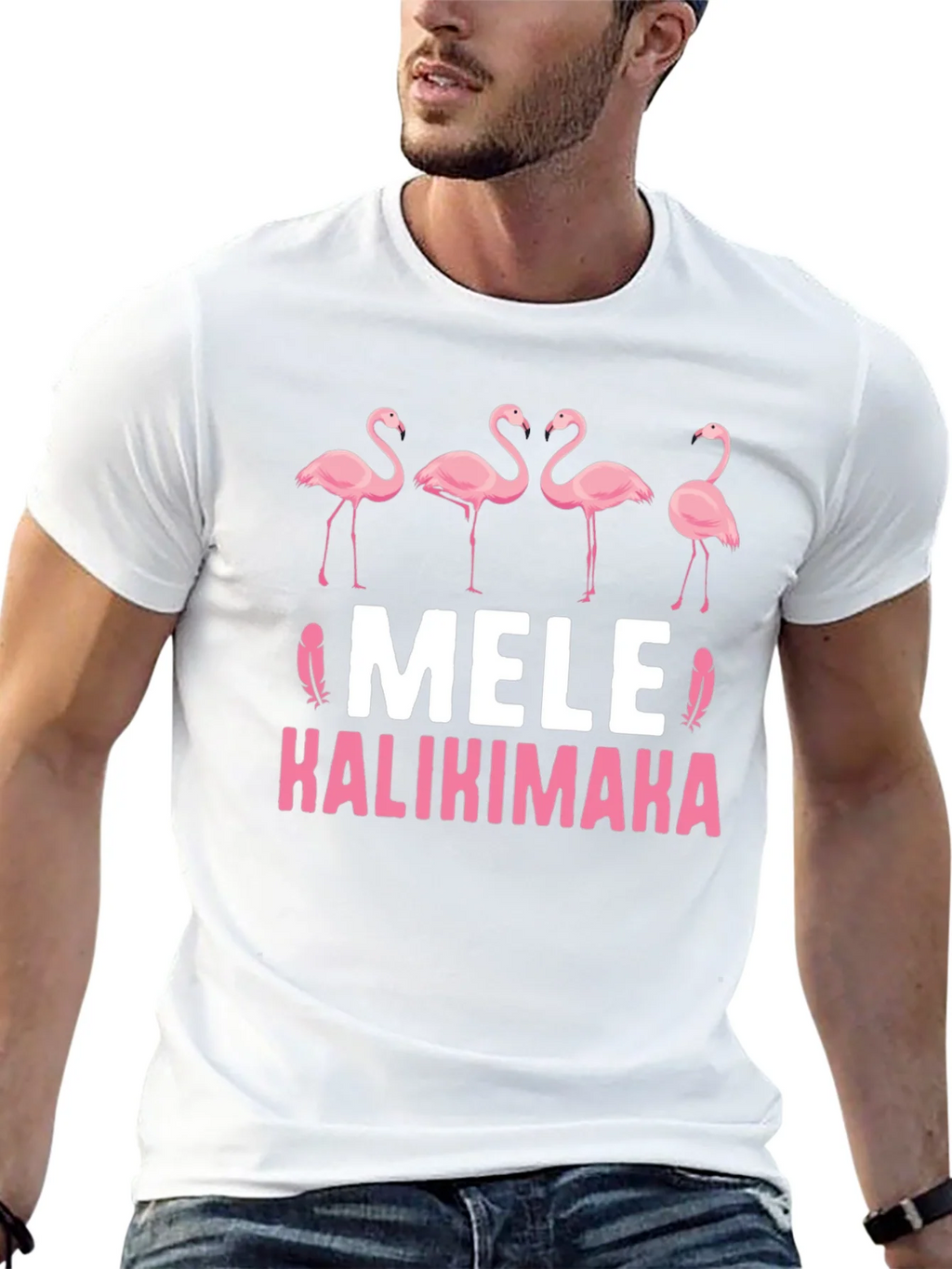 Mele Kalikimaka Flamingo T-Shirt product image 12