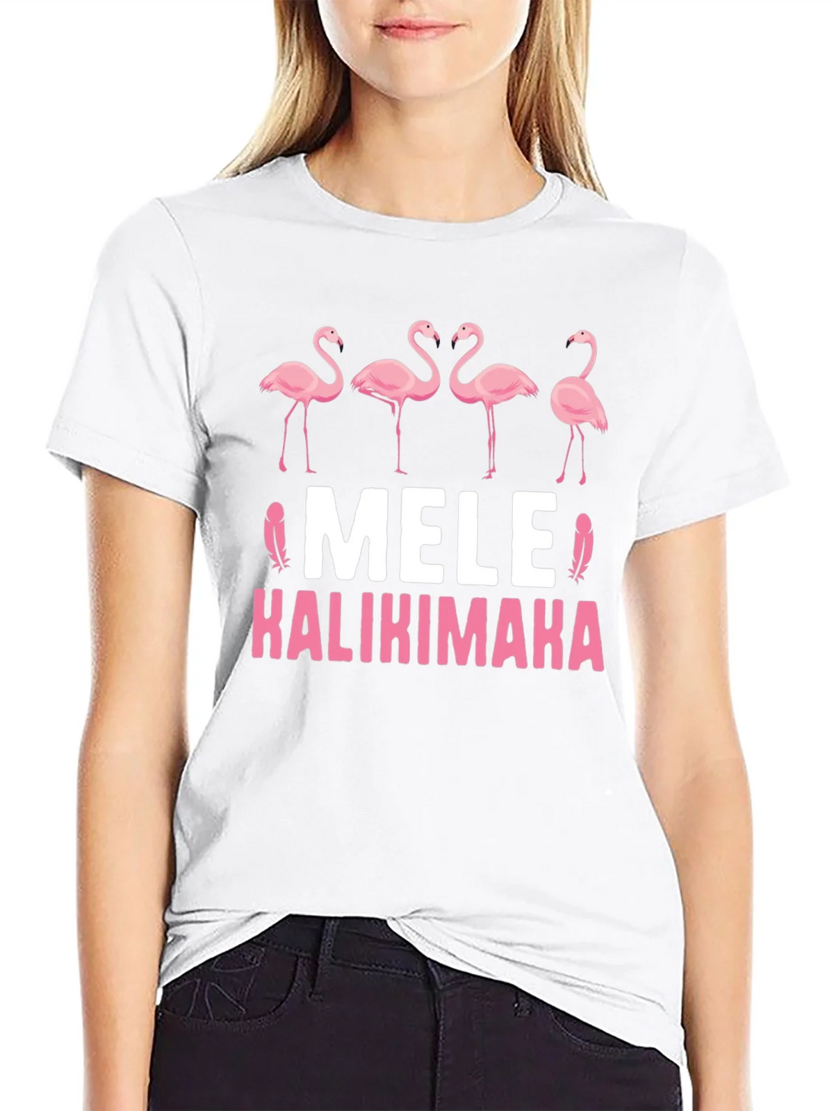 Mele Kalikimaka Flamingo T-Shirt product image 8