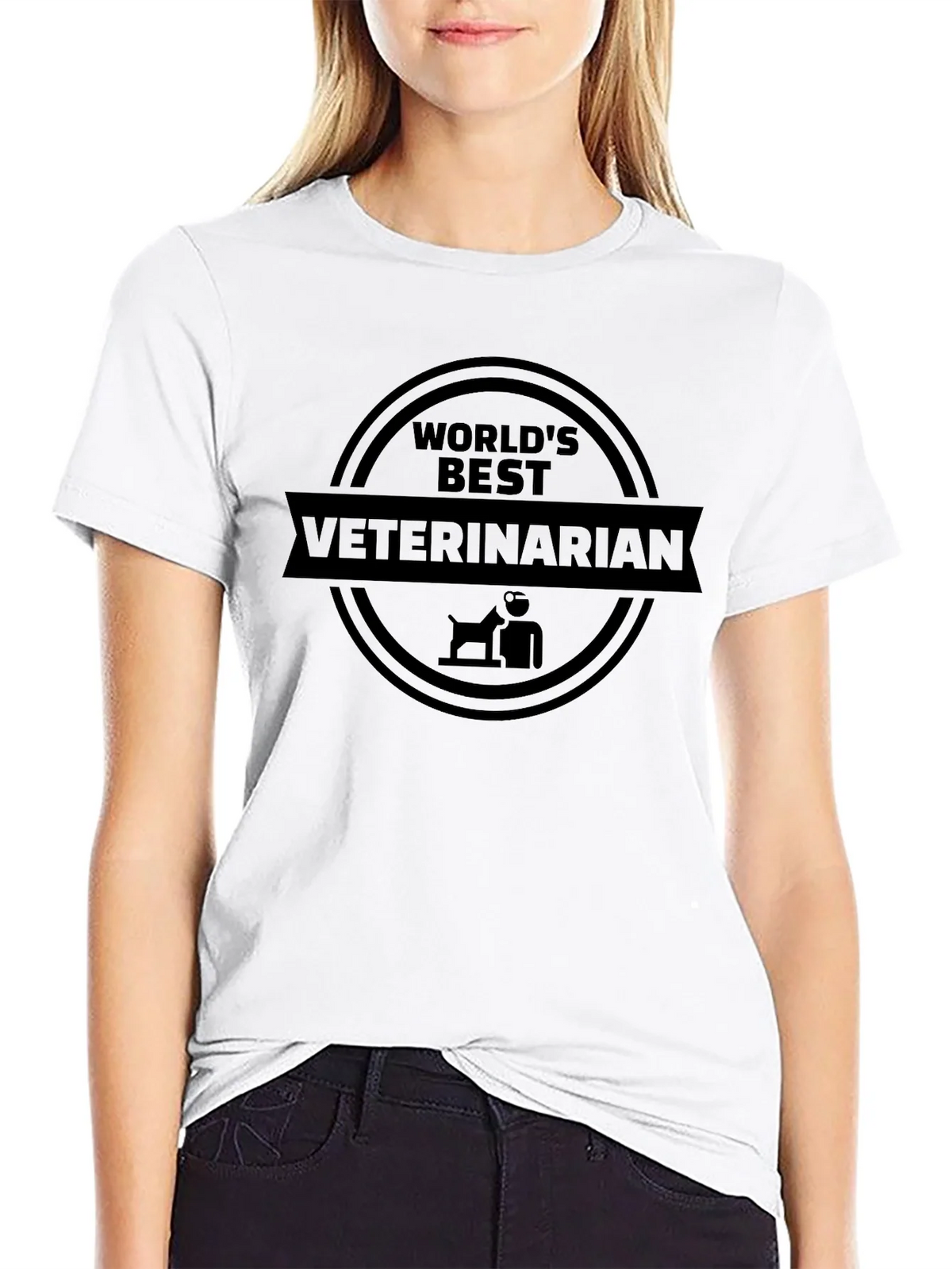Worlds Best Veterinarian Black T-Shirt product image 8