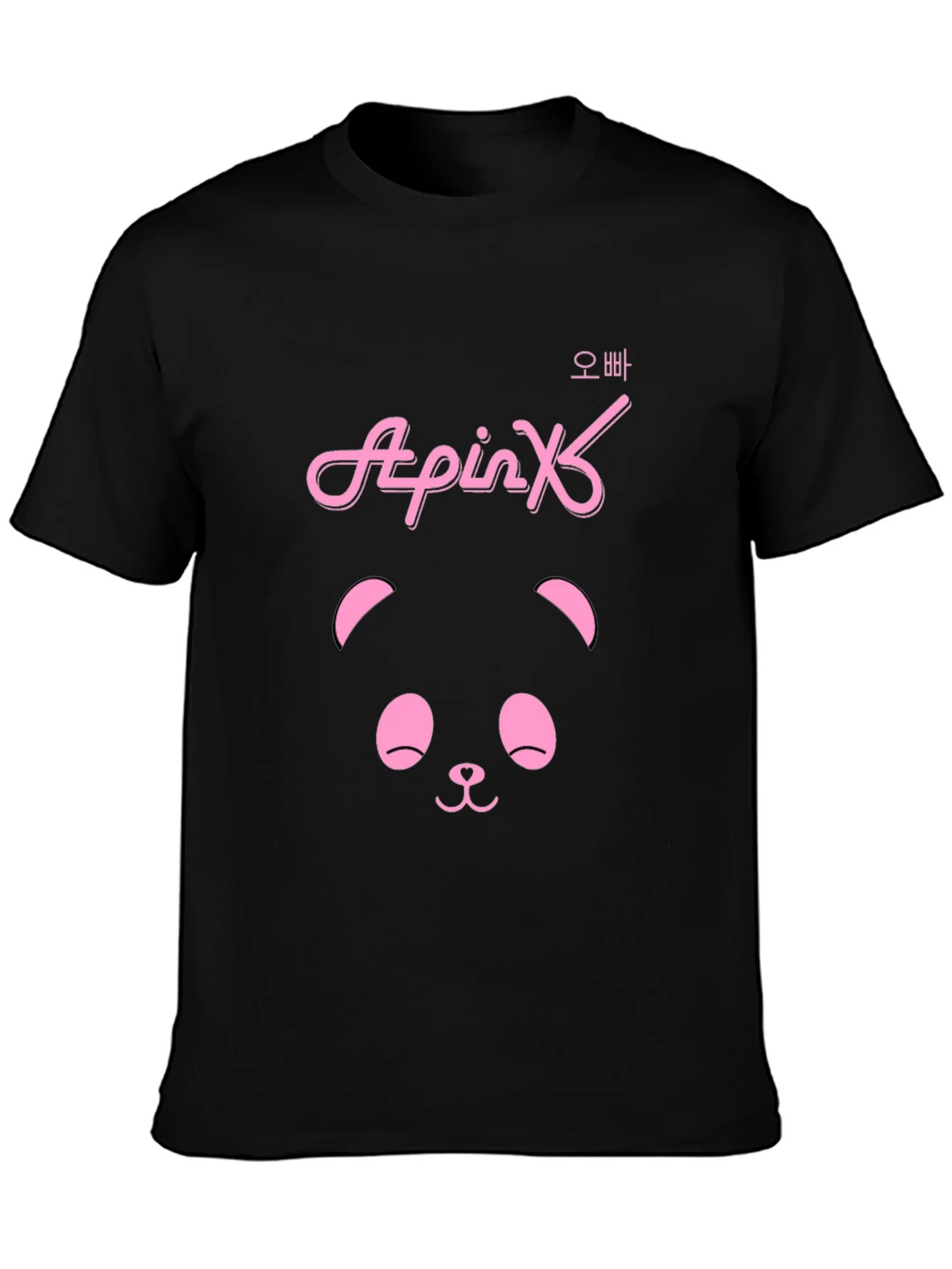 Apink Panda Black T-Shirt product image 3