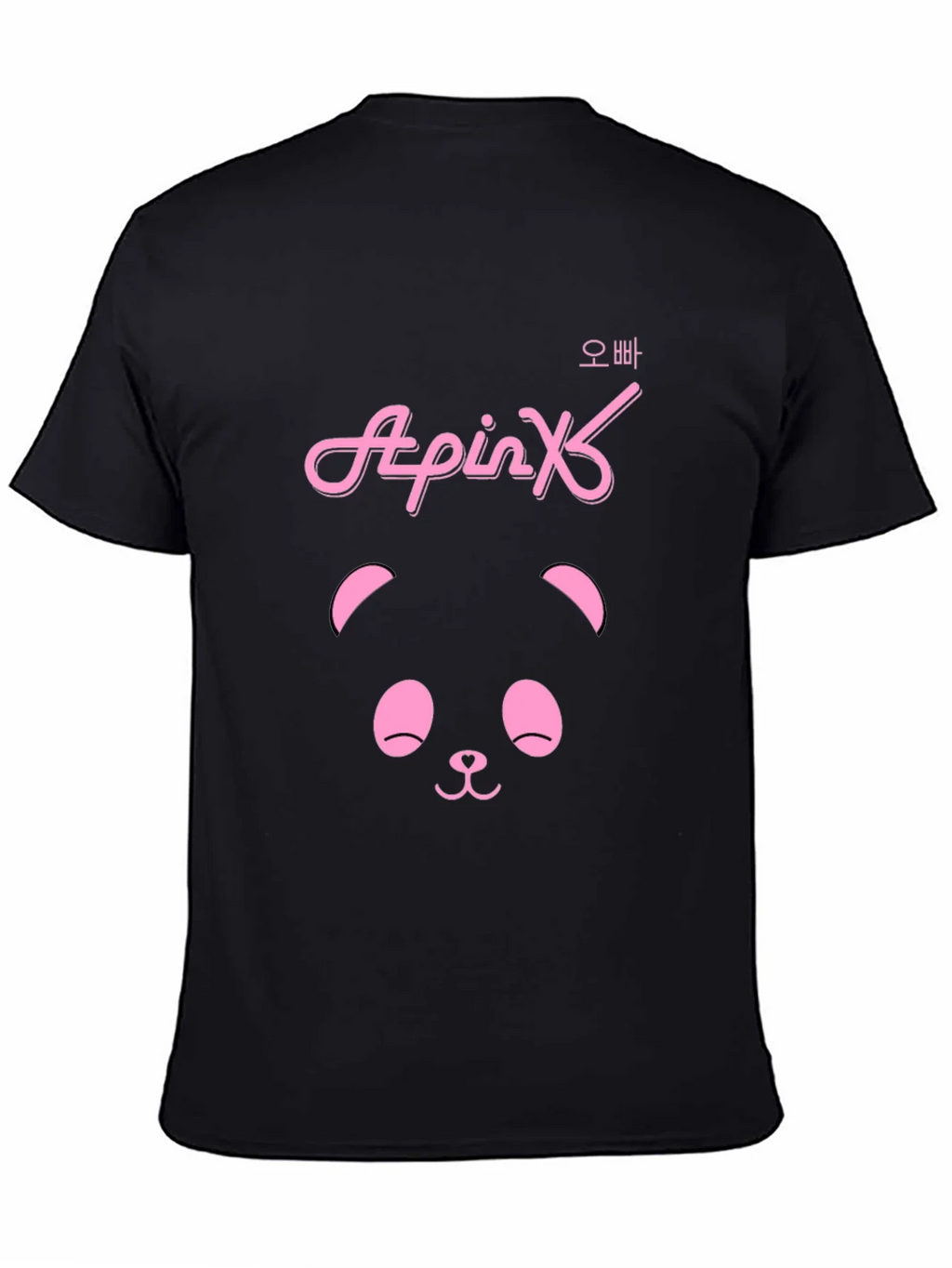 Apink Panda Black T-Shirt product image 4