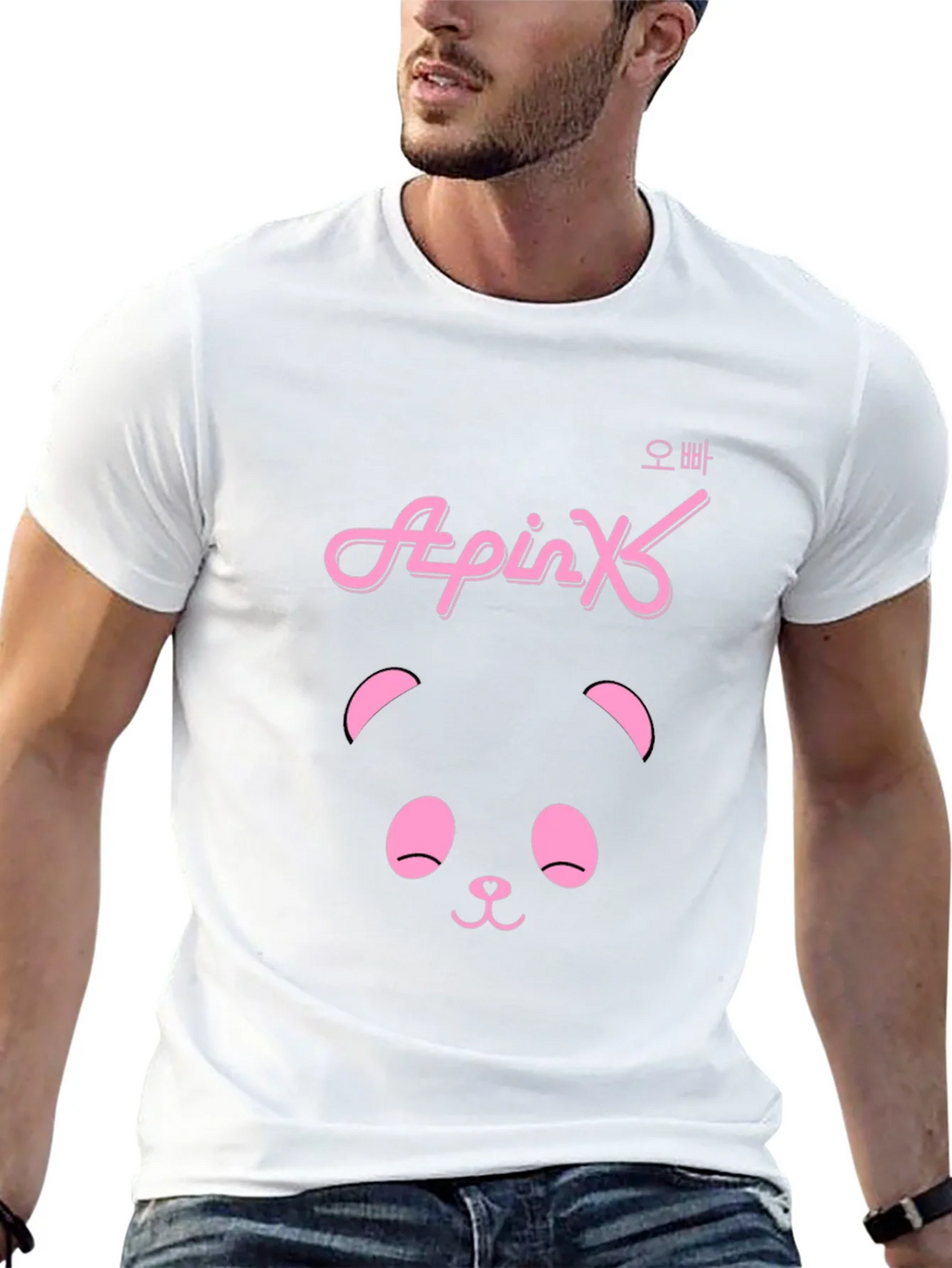 Apink Panda Black T-Shirt product image 12