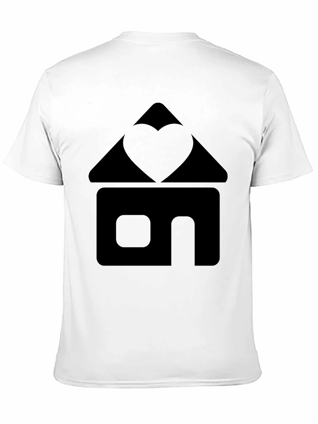 Heart Home Graphic Tee - Black Cotton T-Shirt product image 10