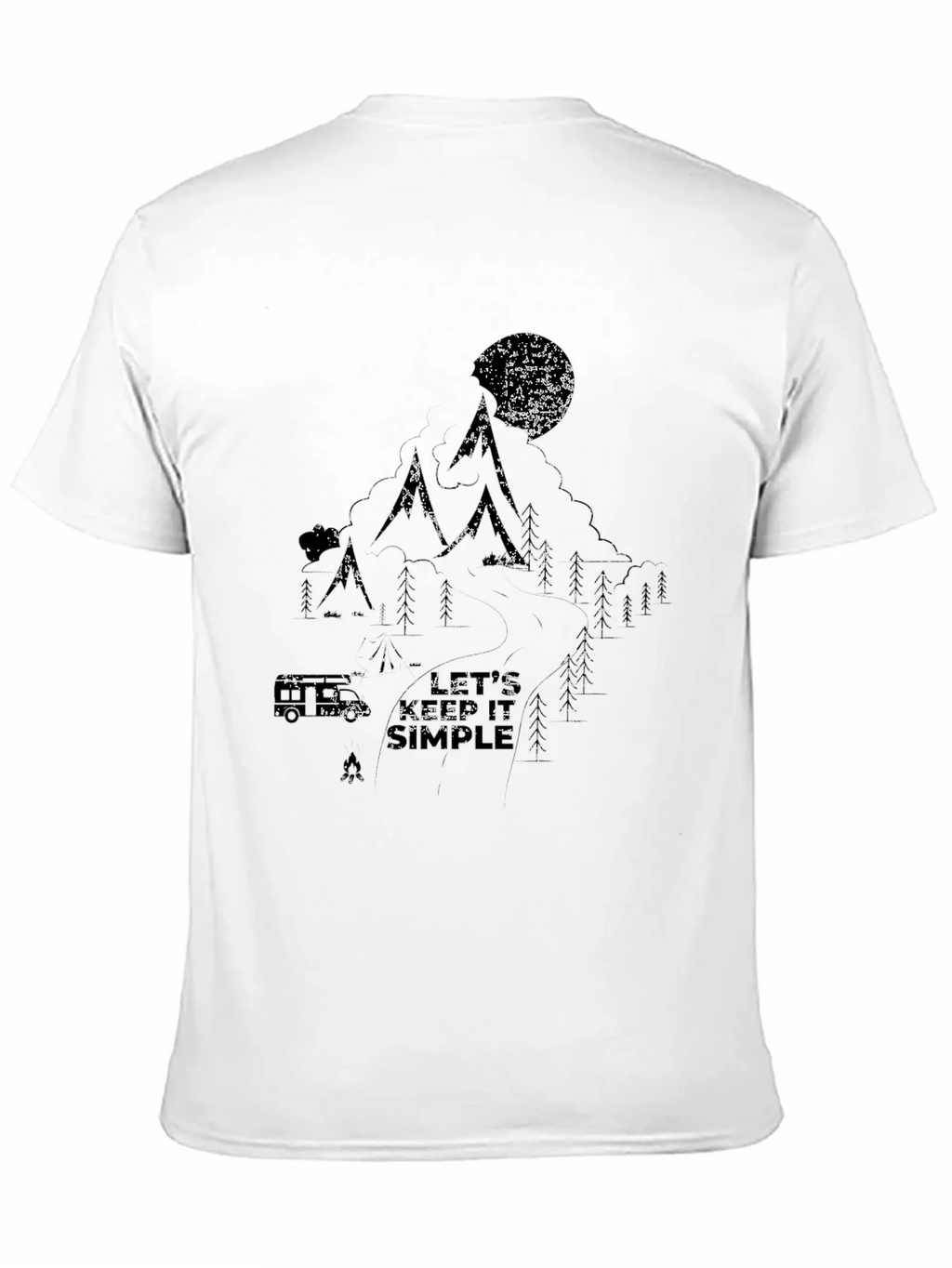 Nature Graphic Black T-Shirt - Lets Keep it Simple product image 10