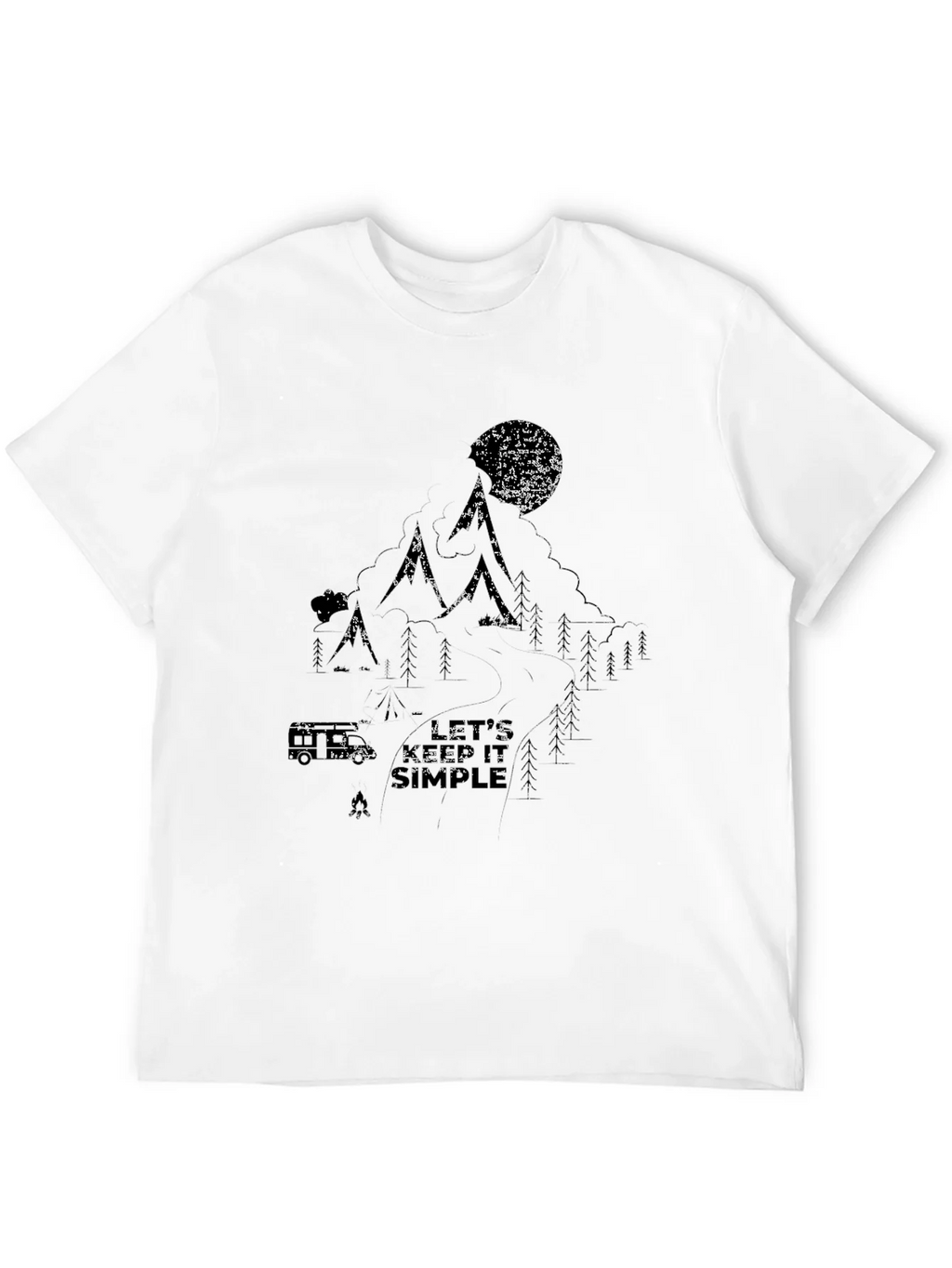 Nature Graphic Black T-Shirt - Lets Keep it Simple product image 11