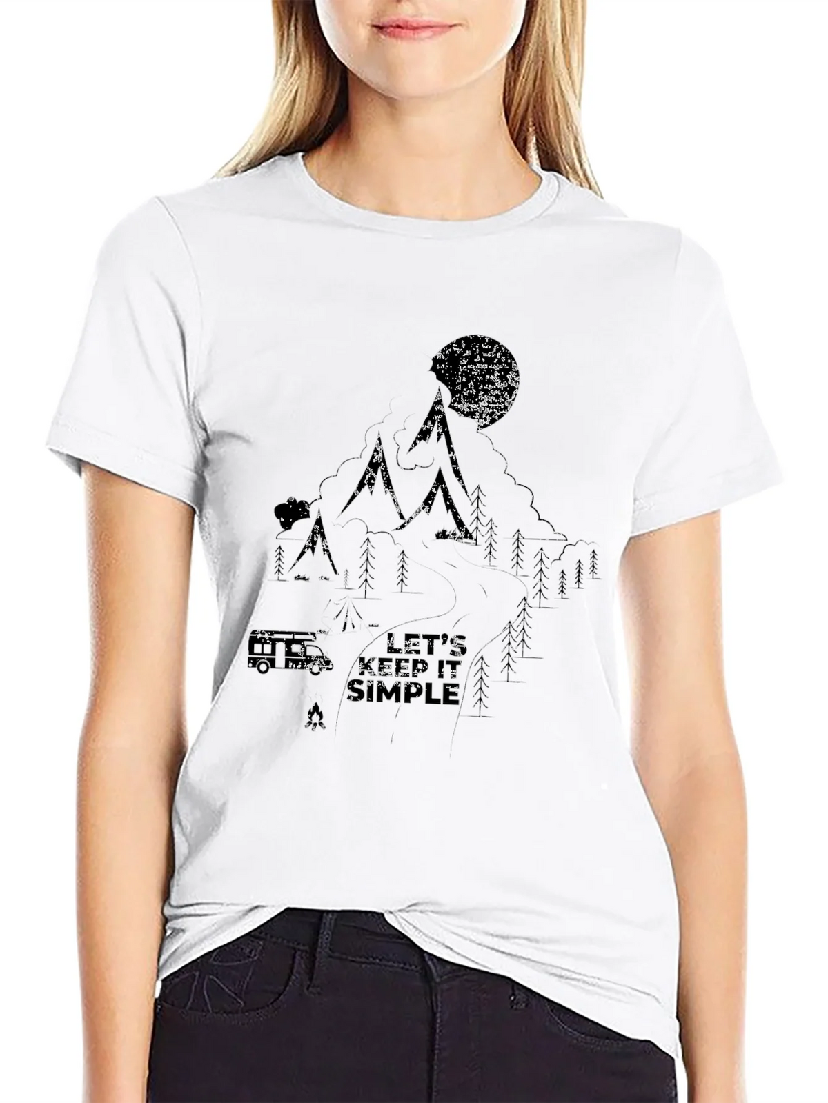 Nature Graphic Black T-Shirt - Lets Keep it Simple product image 8