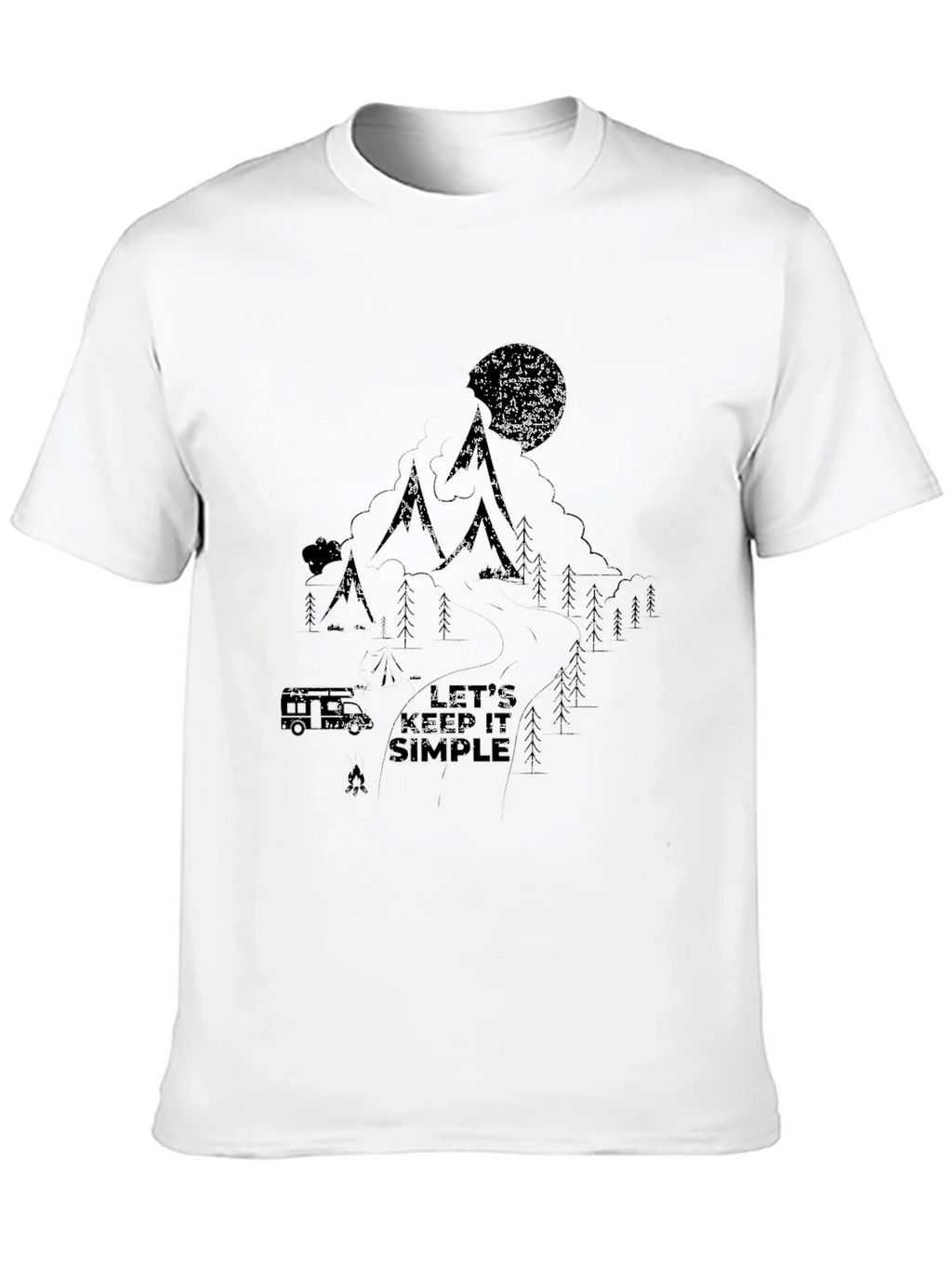 Nature Graphic Black T-Shirt - Lets Keep it Simple product image 9