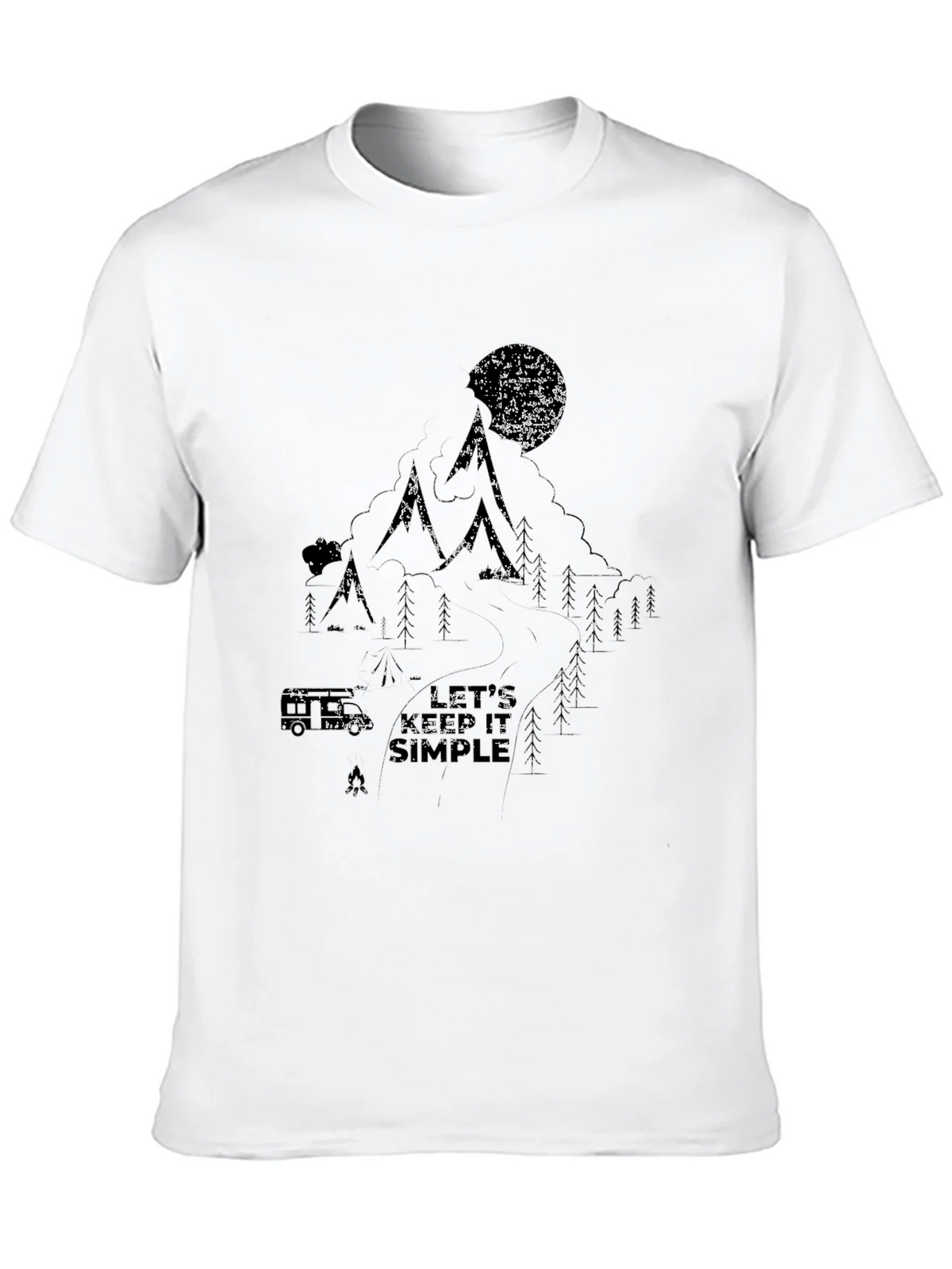 Nature Graphic Black T-Shirt - Lets Keep it Simple product image 9