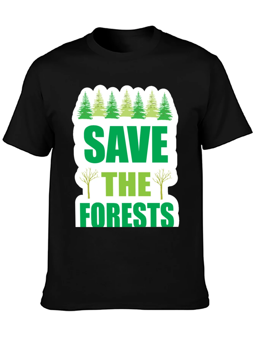 Save the Forests Graphic T-Shirt - Environmental Tee product image 3