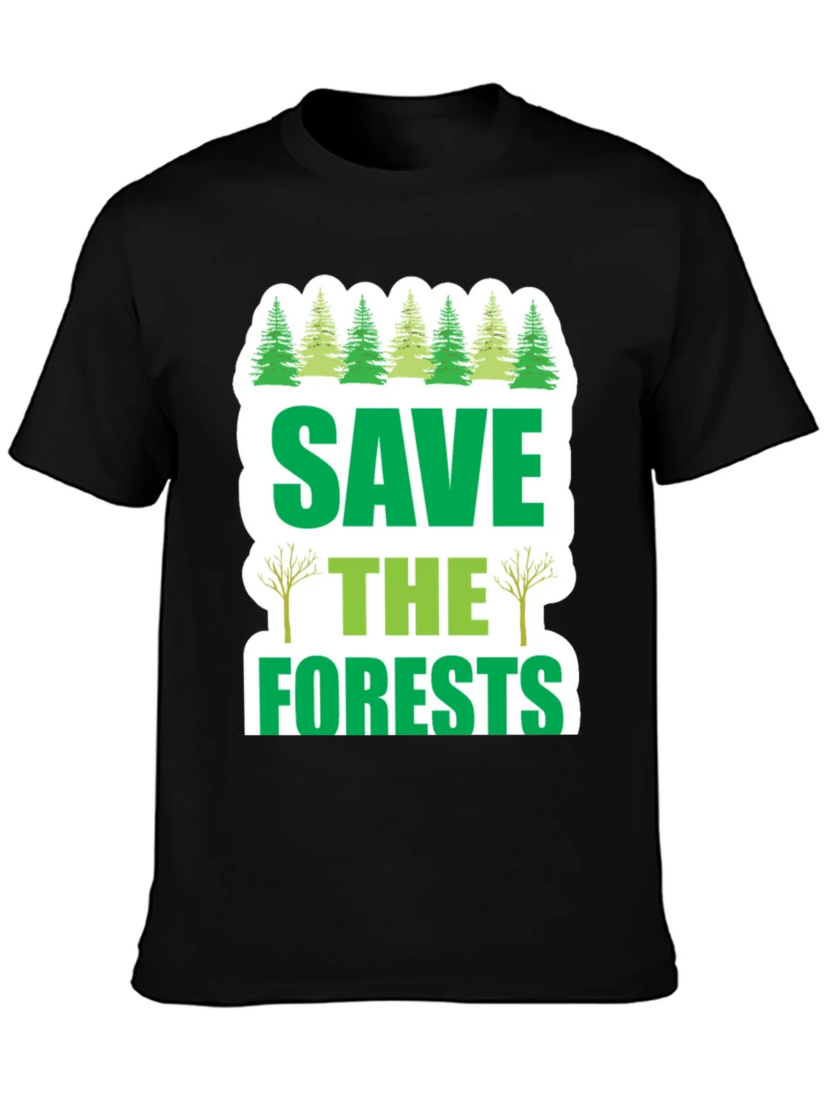 Save the Forests Graphic T-Shirt - Environmental Tee product image 3