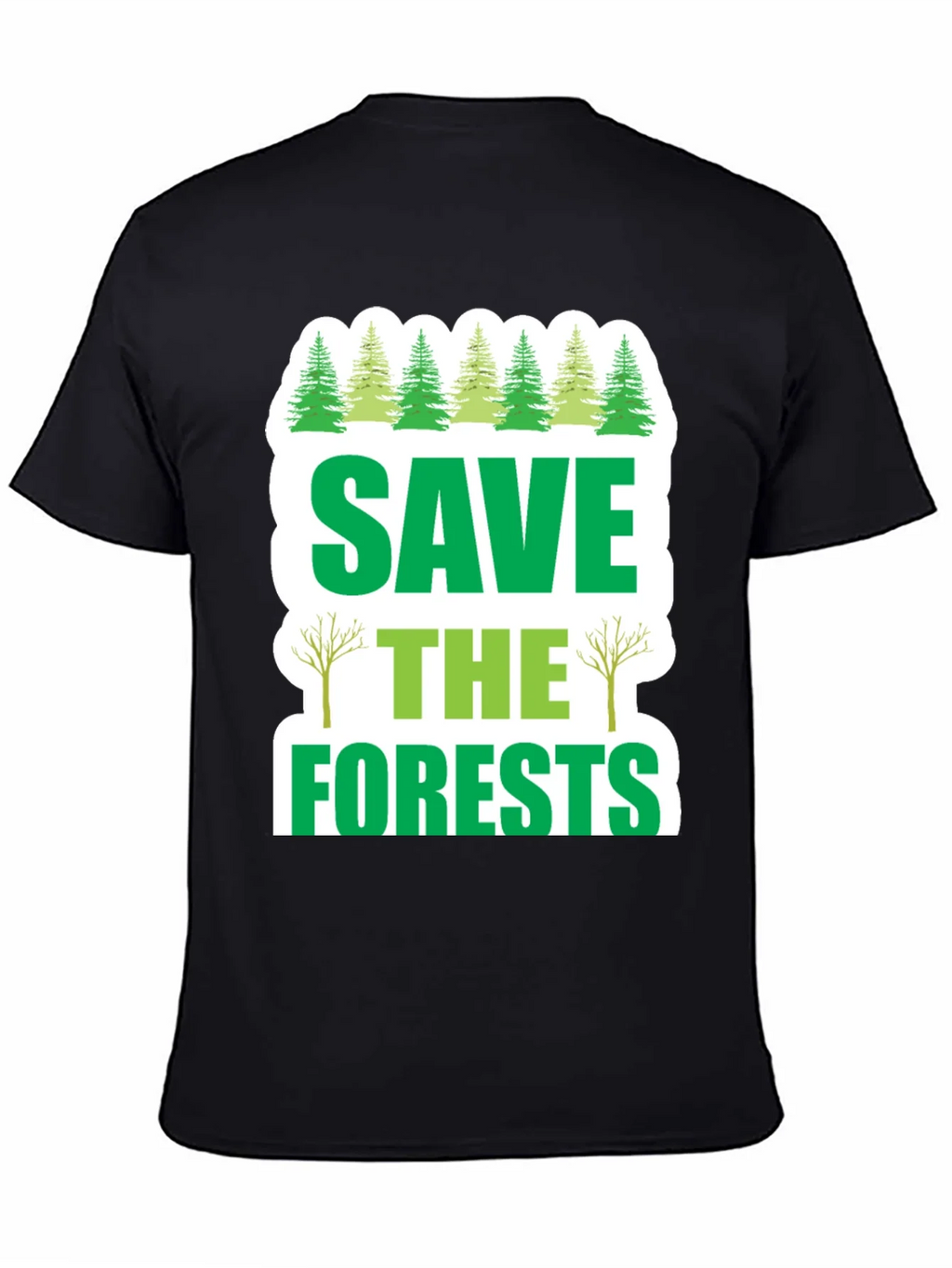 Save the Forests Graphic T-Shirt - Environmental Tee product image 4