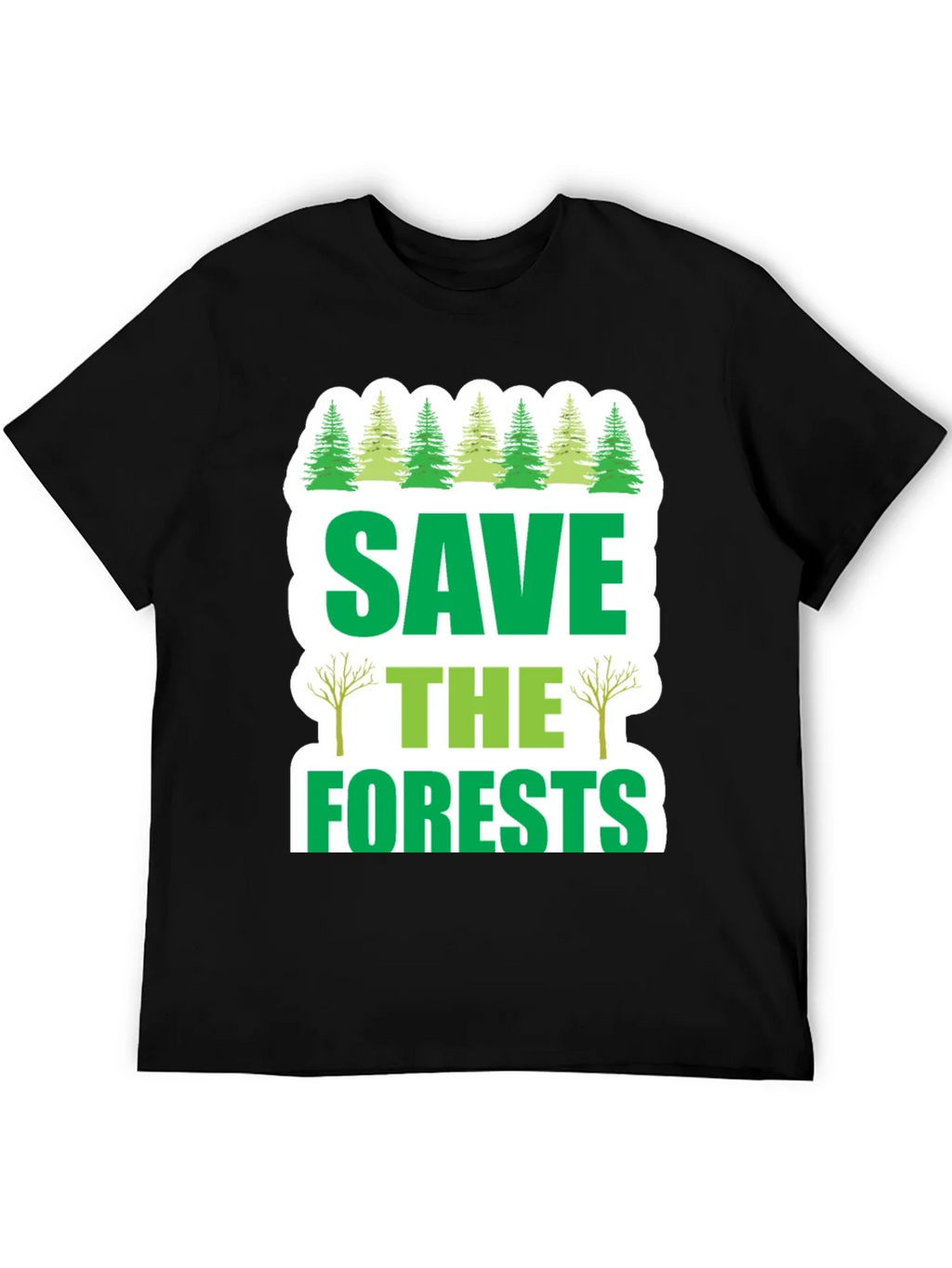 Save the Forests Graphic T-Shirt - Environmental Tee product image 5