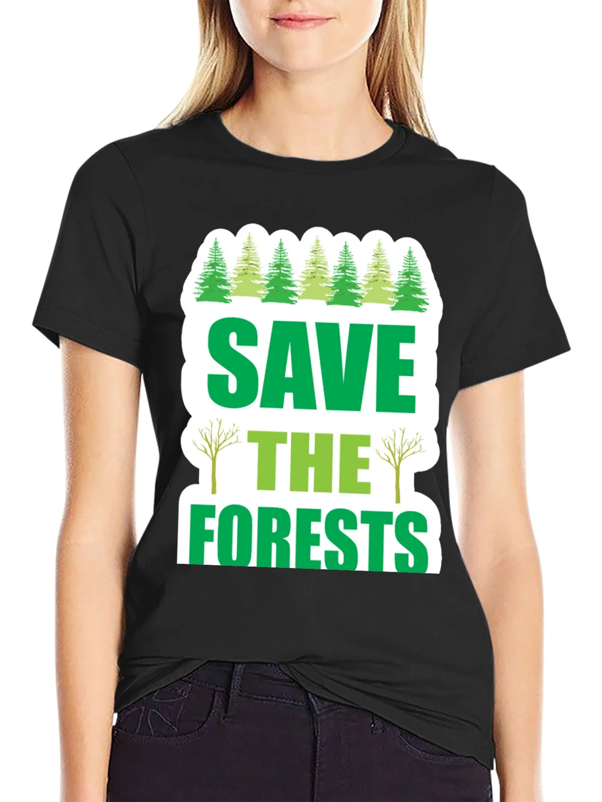 Save the Forests Graphic T-Shirt - Environmental Tee product image 2
