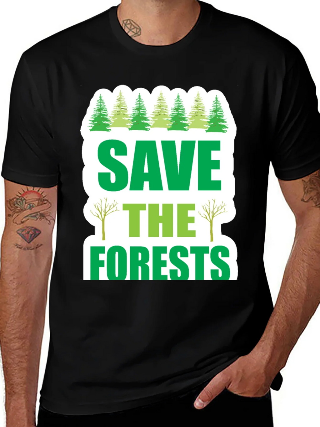 Save the Forests Graphic T-Shirt - Environmental Tee product image 1