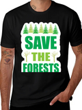 Save the Forests Graphic T-Shirt - Environmental Tee product image 1