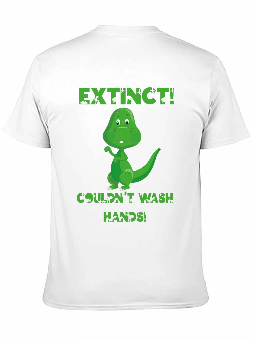 Extinct Dinosaur Wash Hands Graphic T-Shirt product image 2