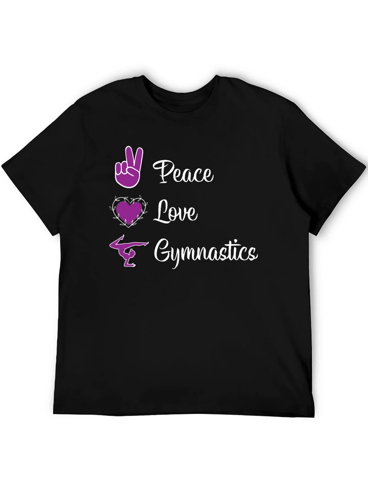 Peace Love Gymnastics Graphic Tee product image 5