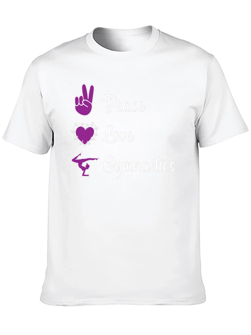 Peace Love Gymnastics Graphic Tee product image 9