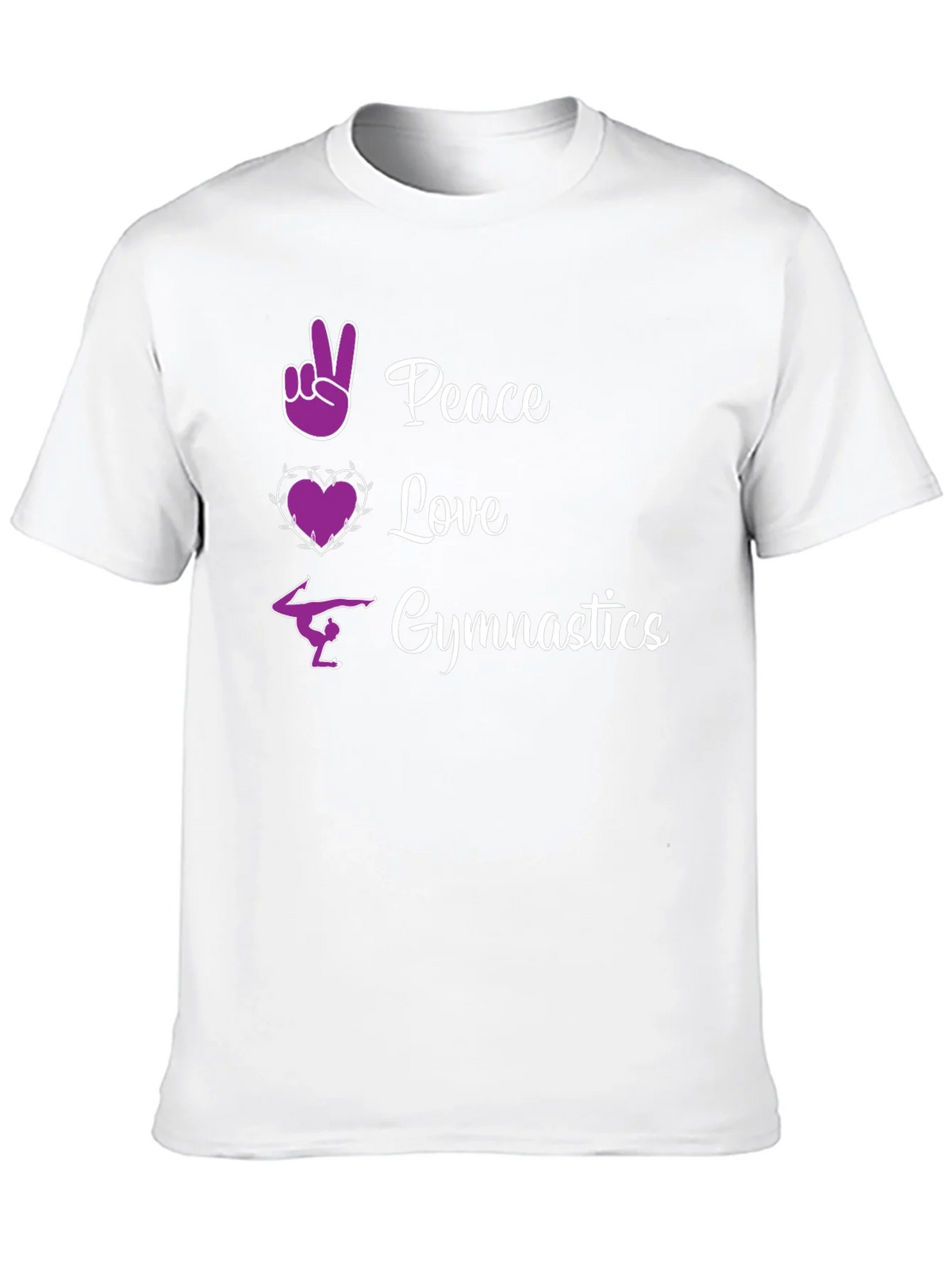 Peace Love Gymnastics Graphic Tee product image 9