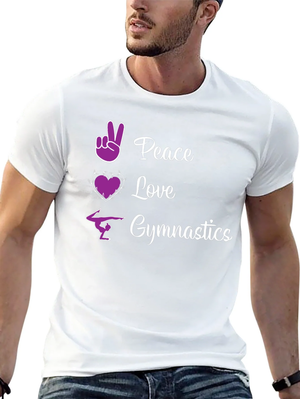 Peace Love Gymnastics Graphic Tee product image 12