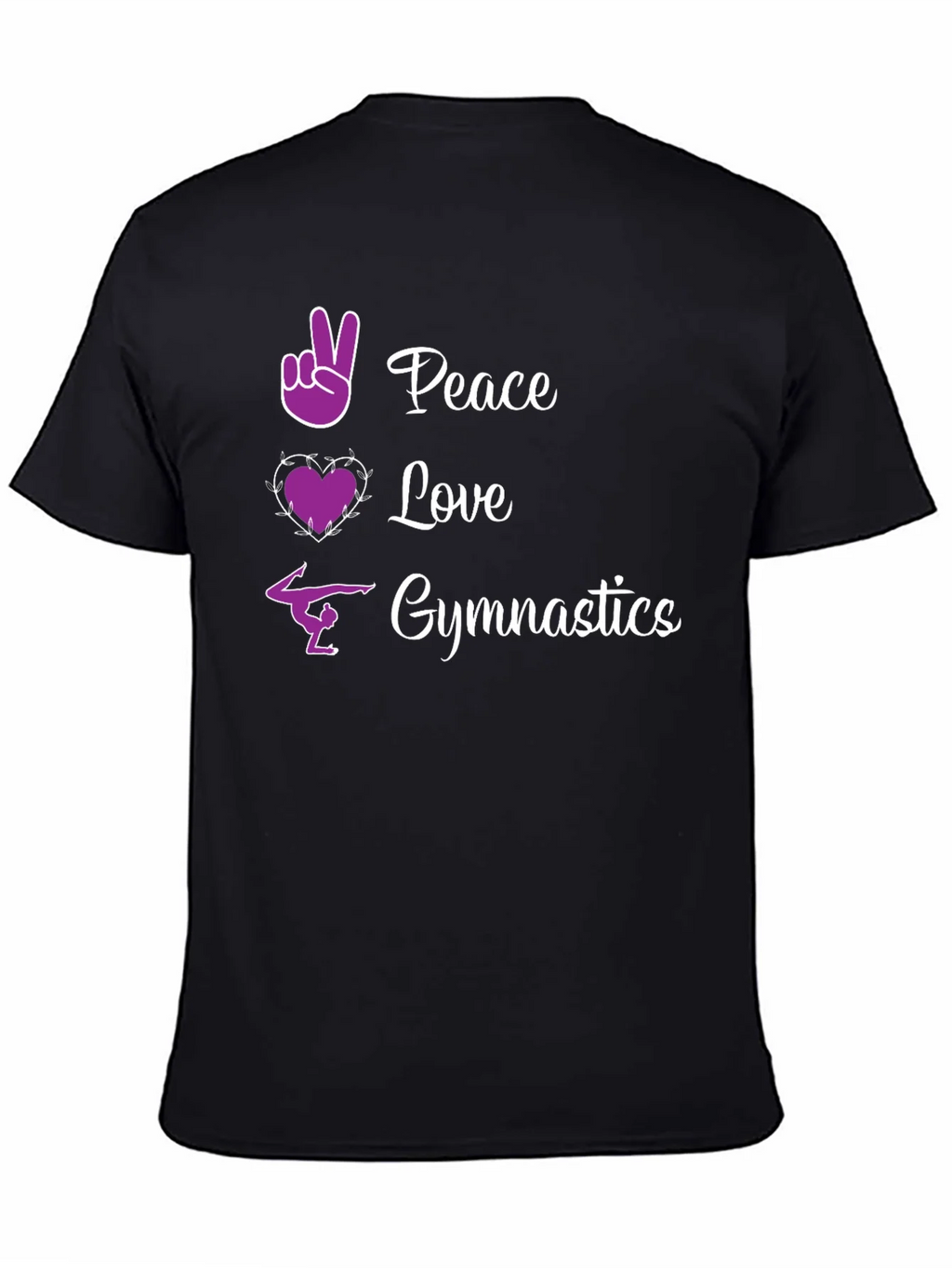 Peace Love Gymnastics Graphic Tee product image 4