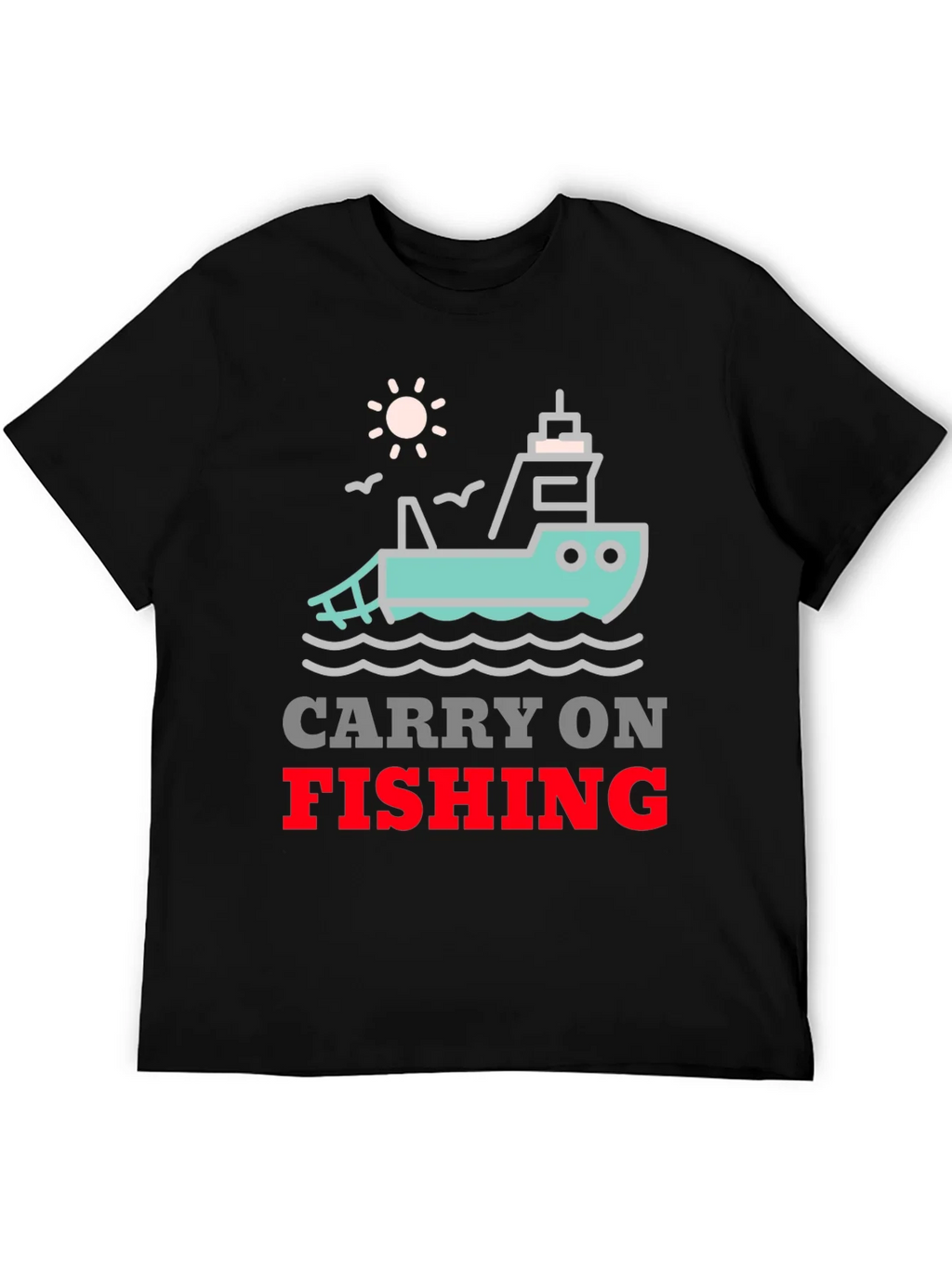Carry On Fishing Graphic T-Shirt product image 5