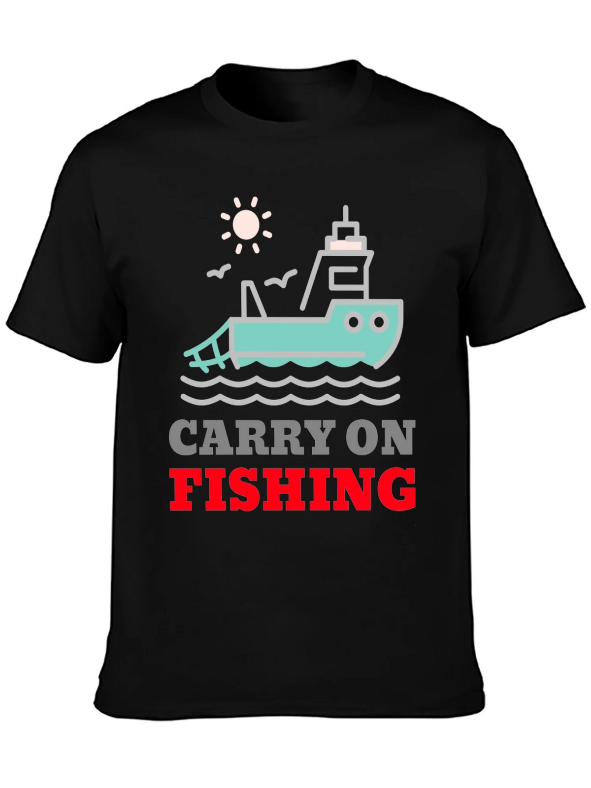 Carry On Fishing Graphic T-Shirt product image 3