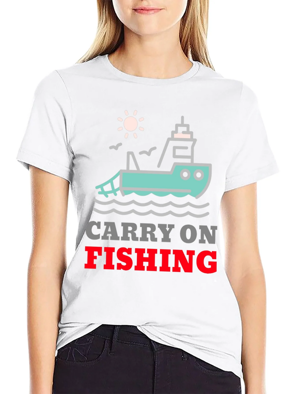 Carry On Fishing Graphic T-Shirt product image 8