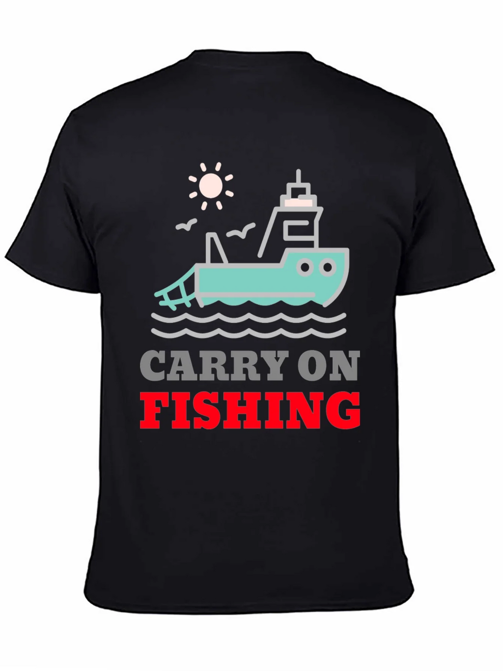 Carry On Fishing Graphic T-Shirt product image 4