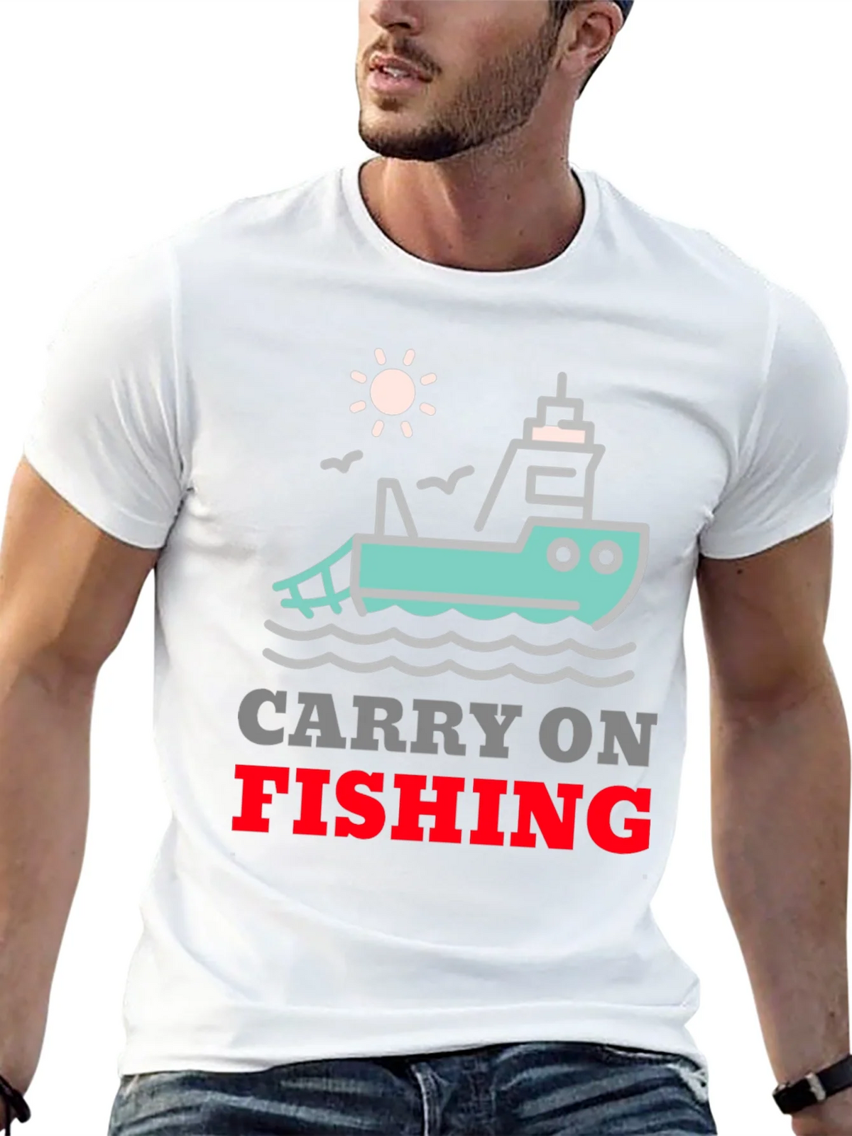 Carry On Fishing Graphic T-Shirt product image 12