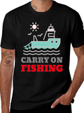 Carry On Fishing Graphic T-Shirt product image 1