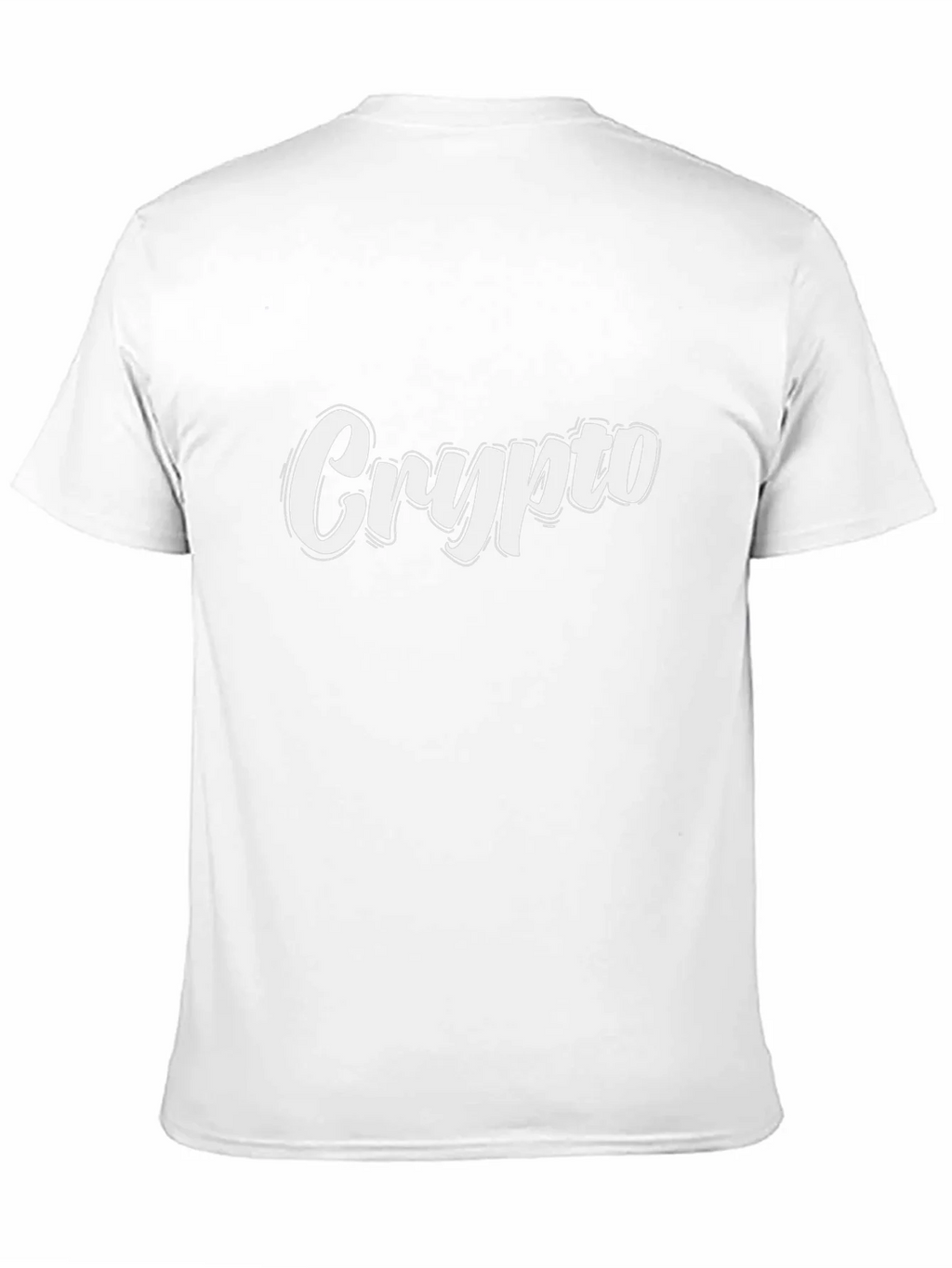 Crypto White Graphic Black T-Shirt product image 10