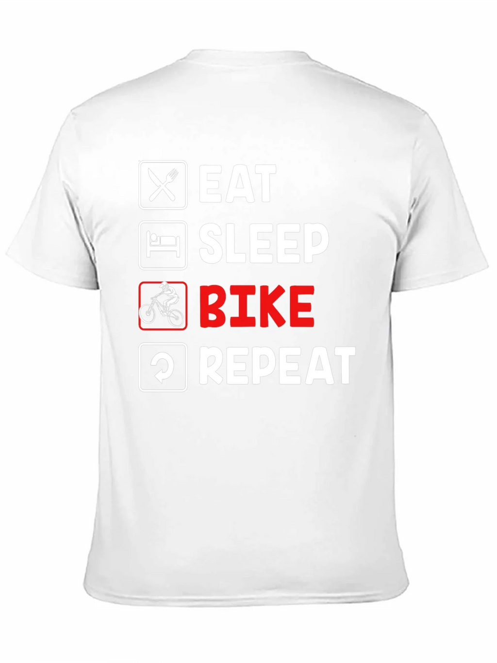 Eat Sleep Bike Repeat Black T-Shirt product image 10