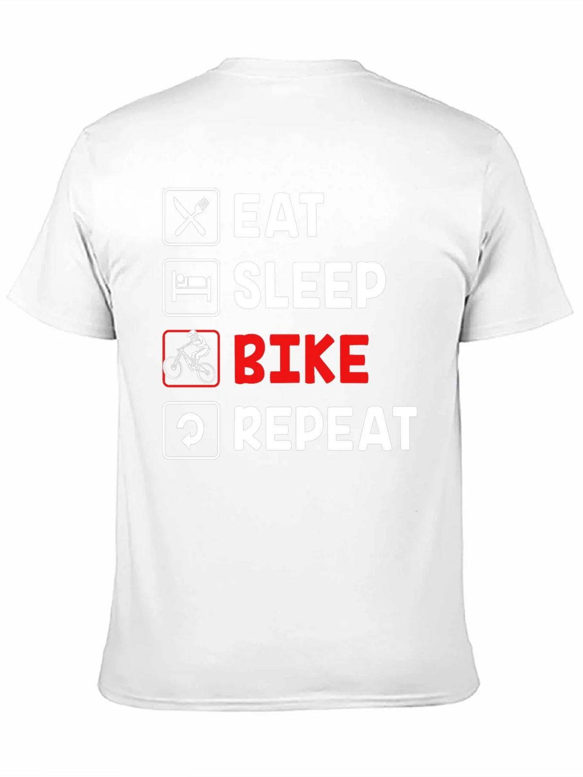 Eat Sleep Bike Repeat Black T-Shirt product image 10