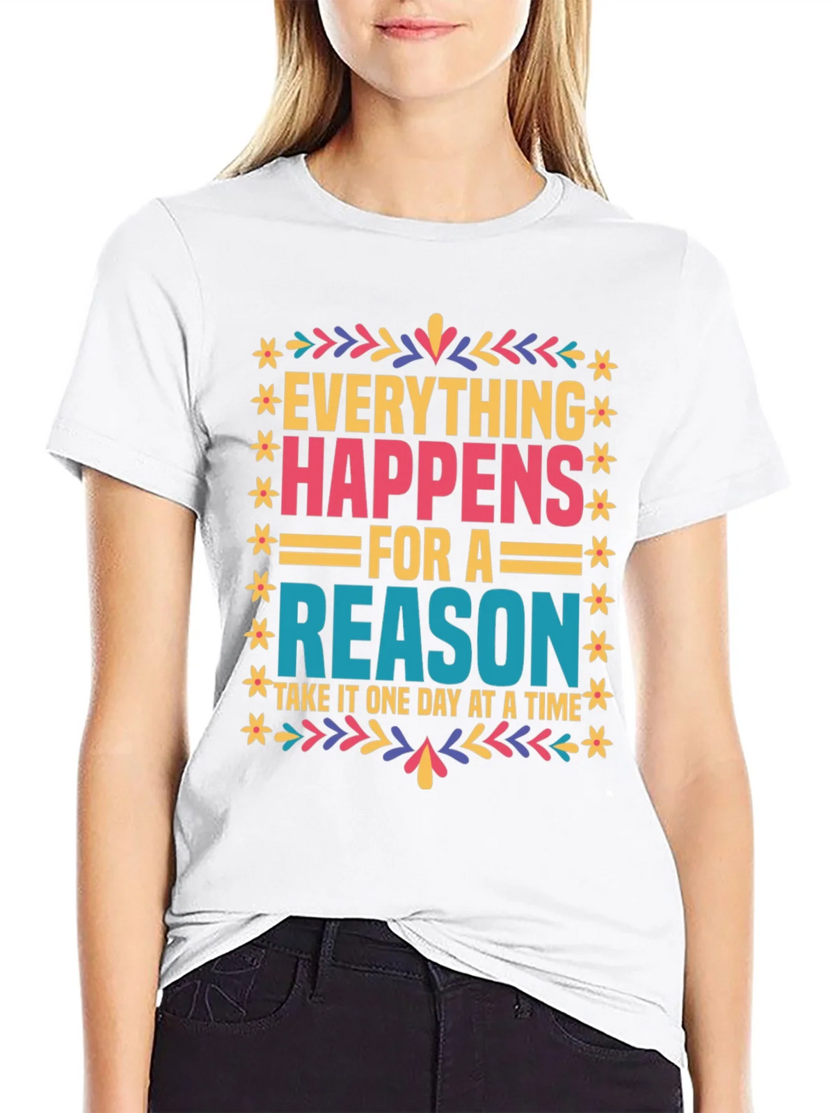 Everything Happens For A Reason Graphic Tee product image 2