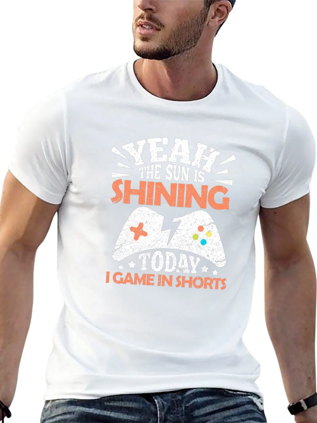 Gamer T-Shirt - Yeah The Sun Is Shining Today I Game In product image 12