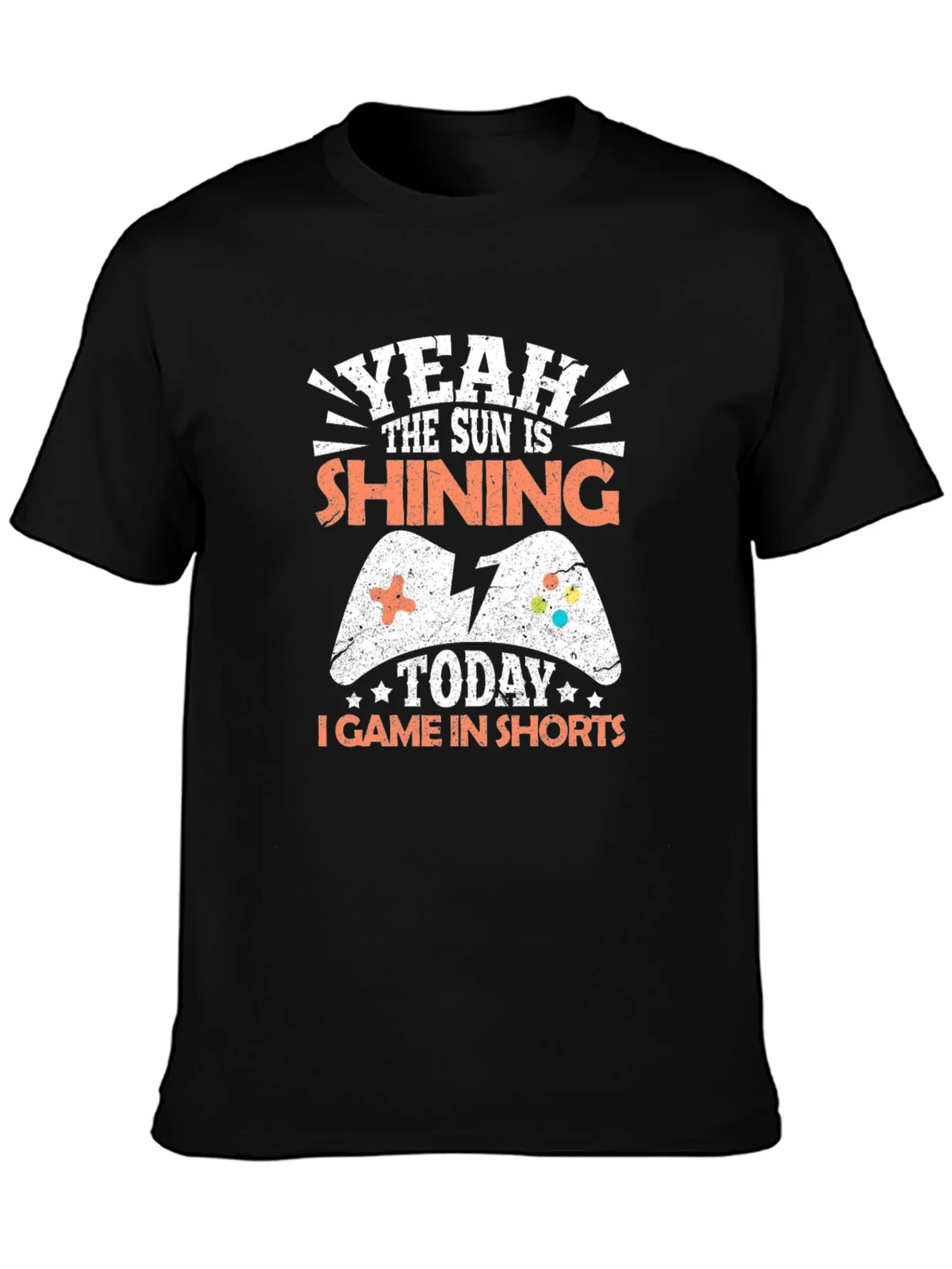 Gamer T-Shirt - Yeah The Sun Is Shining Today I Game In product image 3