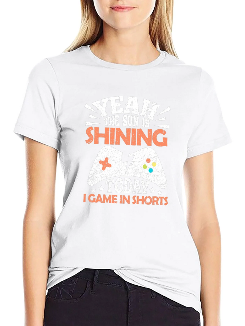 Gamer T-Shirt - Yeah The Sun Is Shining Today I Game In product image 8