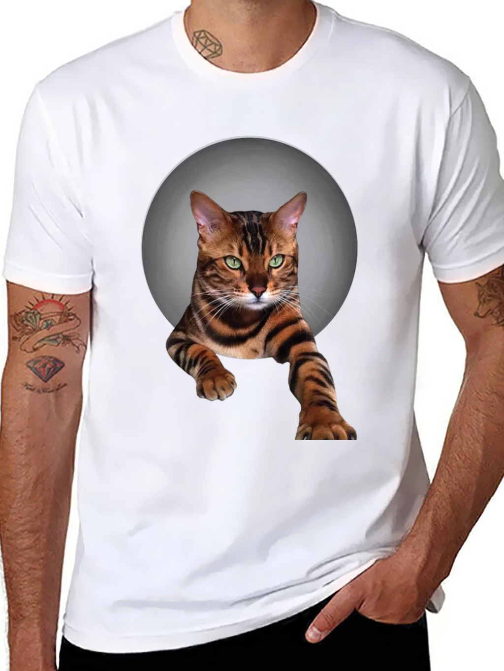 Bengal Cat T-Shirt - Cool Graphic Tee product image 7