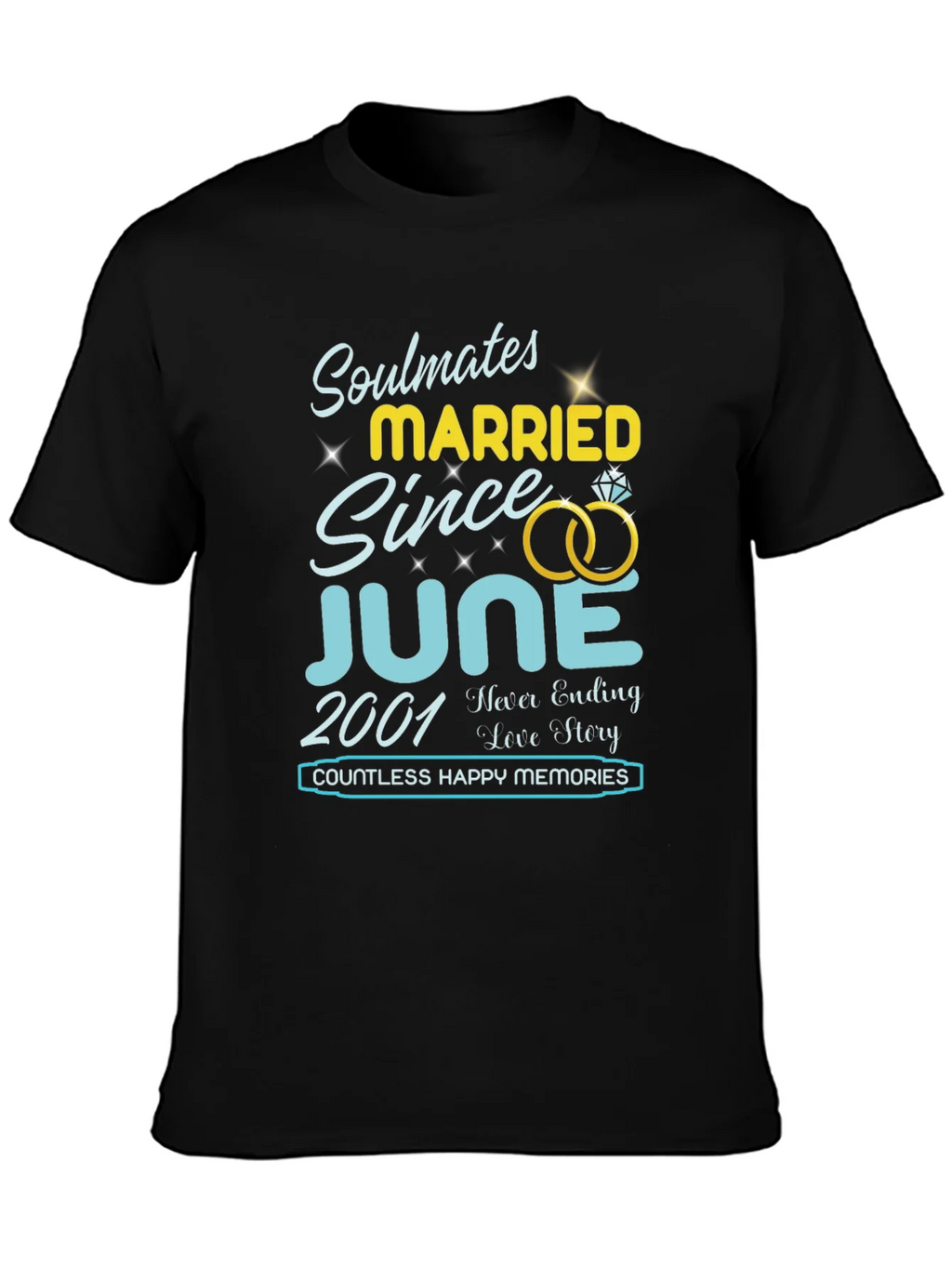 Soulmates Married Since June 2001 T-Shirt product image 3