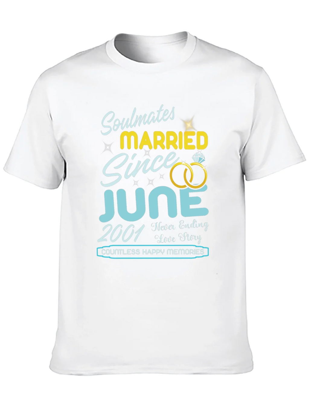 Soulmates Married Since June 2001 T-Shirt product image 9