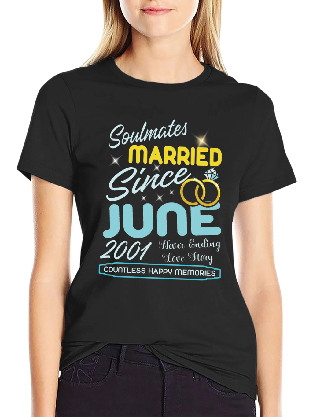 Soulmates Married Since June 2001 T-Shirt product image 2