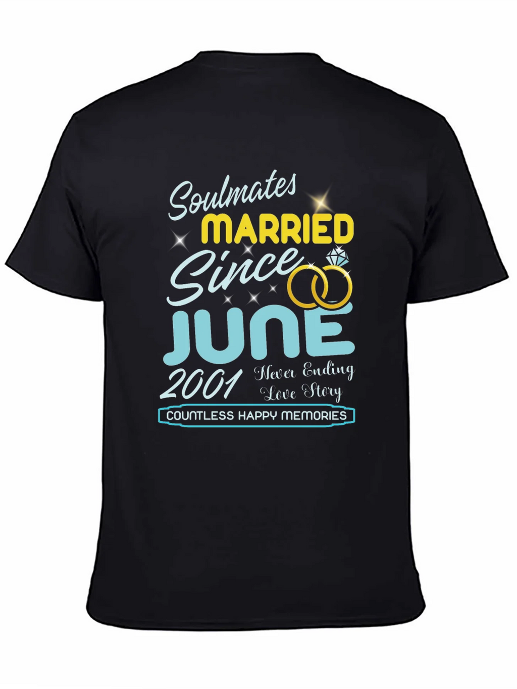 Soulmates Married Since June 2001 T-Shirt product image 4