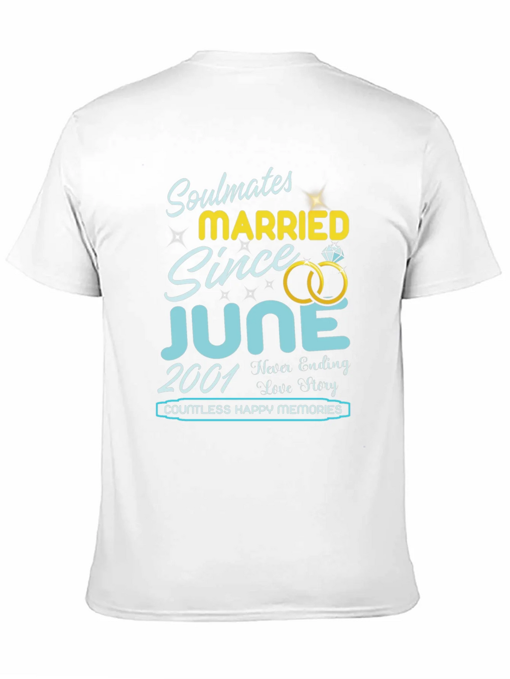 Soulmates Married Since June 2001 T-Shirt product image 10